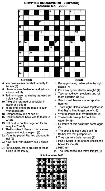 Crossword Puzzles Free Printable With Answers Chef Solus Breakfast Newer Post Older Post Home