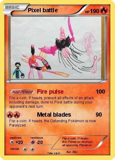 Pokémon Pixel Battle Fire Pulse My Pokemon Card