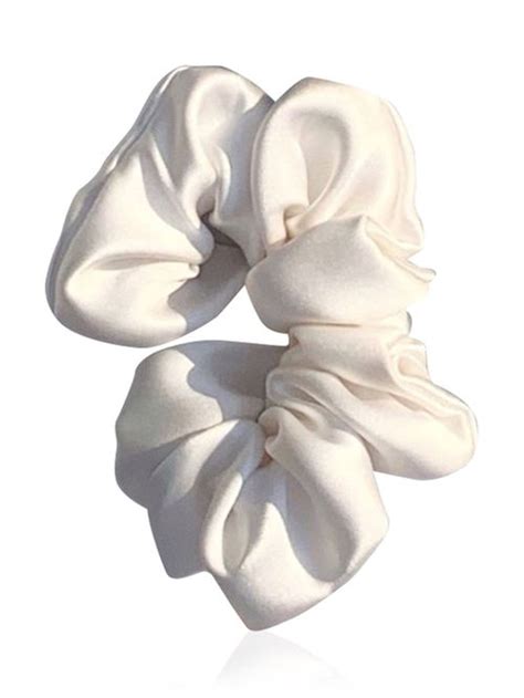 Buy Ahe Naturals Mulberry Silk Hair Scrunchies Set Of 3 Online At Best