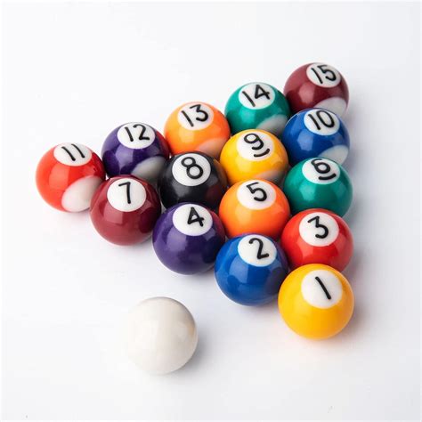 Yiniuren Mini Pool Balls 32mm Mini Billiard Balls125in Complete 16
