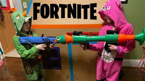 Fortnite In Real Life Box Fort Hideout Nerf Gun Battle