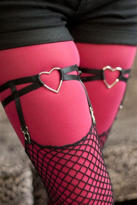 Dual Strap And Heart Elastic Sock Garter Garters And Stockings