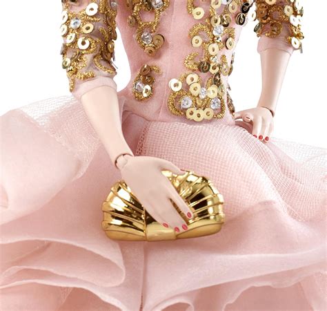 Blush And Gold Cocktail Dress Silkstone Doll Barbie Fashion Model Collection Silkstone Fashion