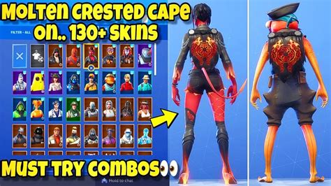 New Molten Crested Cape Back Bling Showcased With 130 Skins