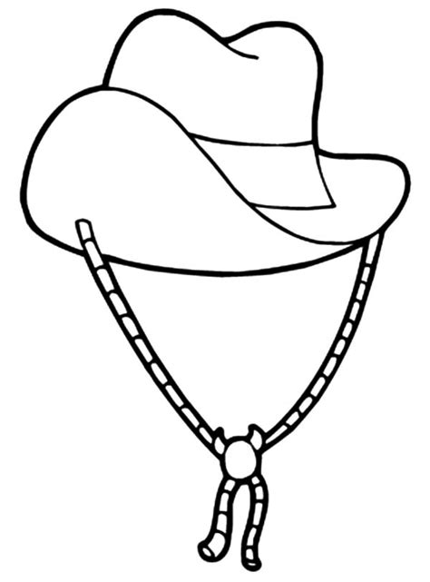 Hard hat page for preschool. Cowboy Hat For Woman Coloring Pages : Kids Play Color