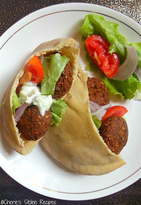 Classic falafel serve with the falafel sauce as a dipping sauce! Cherie's Stolen Recipes: Falafel with Cucumber and Mint dip