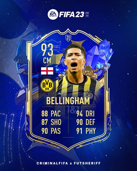 fut sheriff on twitter 🚨jude bellingham🏴󠁧󠁢󠁥󠁮󠁧󠁿 is in team of the year😳🔥 stats are prediction