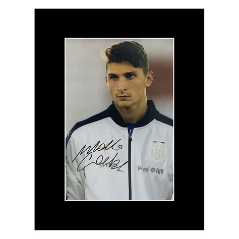 Signed Mattia Caldara Photo Display 16x12 Italy Icon