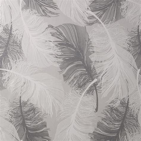 Coloroll Feather Dappled Grey Wallpaper Grey Wallpaper Feather