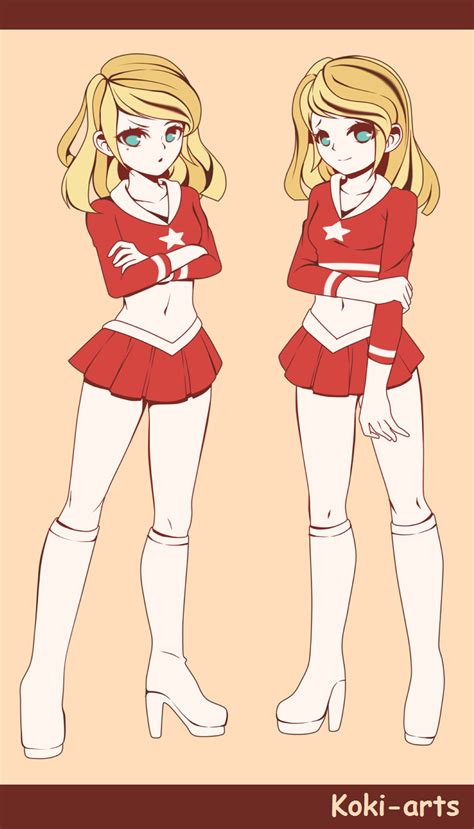 Total Drama Cheerleader Twins By Koki Arts On Deviantart Anime Poses Reference Cartoon Art