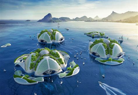 Futuristic Oceanscapers Are Floating Villages 3d Printed From Algae And