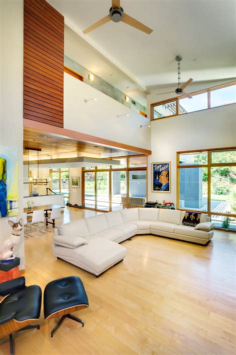 minimalist modern high ceiling living room amazing room