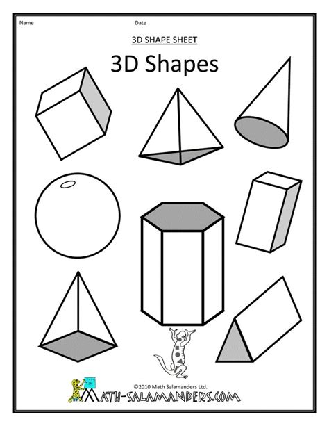 For other coloring page themes and designs, visit any of the links shown below. 3D Shapes | Geometric shapes drawing, Shape coloring pages ...