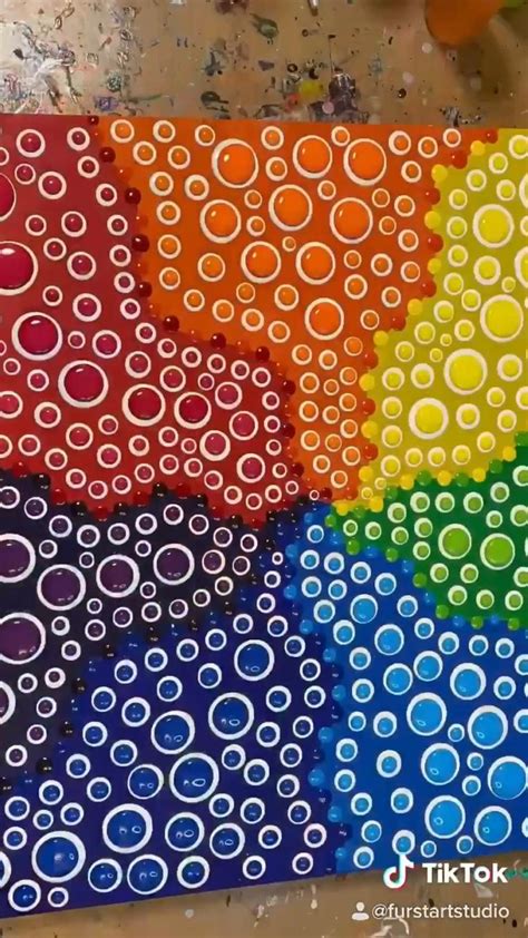 Taste The Rainbow Blob Art Dot Art Video Dot Painting Dot Art