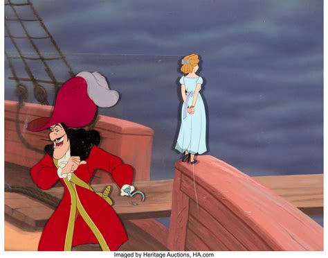 Peter Pan Captain Hook And Wendy Production Cel Setup On Master Lot
