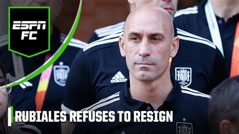 Reaction As Luis Rubiales Refuses To Resign From Spanish Football