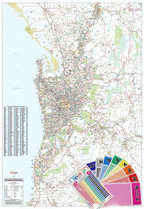 Adelaide Hema Laminated Supermap Buy Map Of Adelaide Mapworld