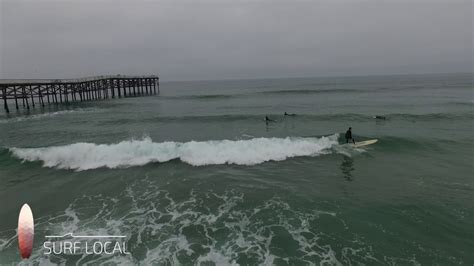 Surfing Aerials Pacific Beach California Drone Video Crystal Pier