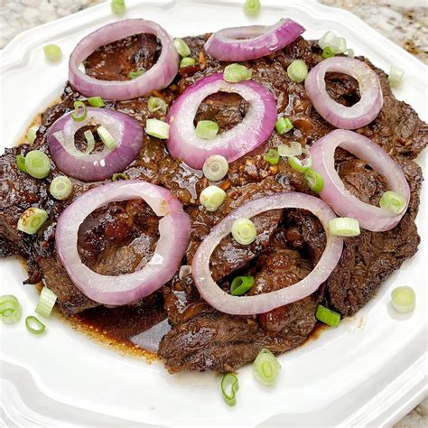 Filipino Style Beef Steak Bistek Whats Barb Cooking