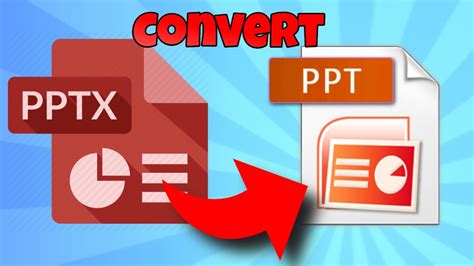 How To Convert Pptx To Ppt Youtube