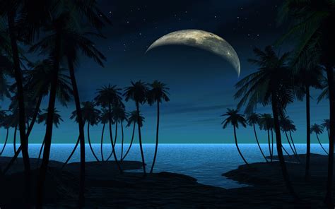 Beach At Night Hd Backgrounds