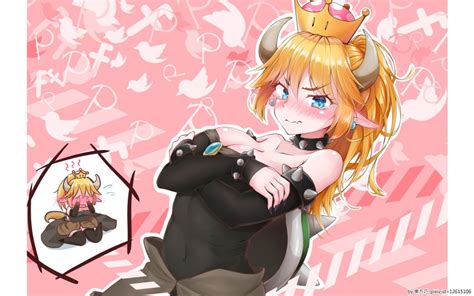 Bowsette Mario And 4 More Drawn By Sunkazer Danbooru