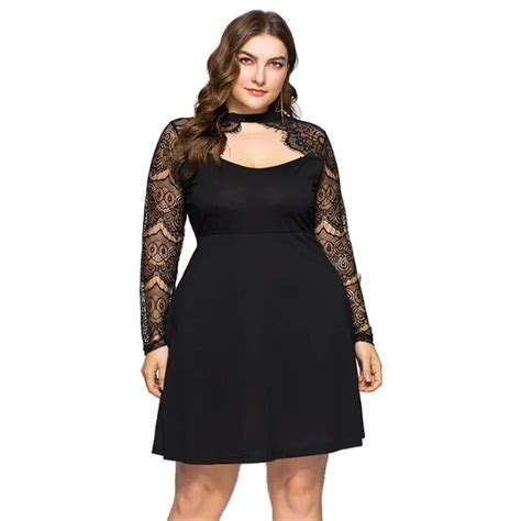 Buy Black Plus Size Sexy Dress Club Wear Women Summer