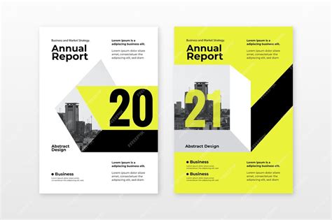 Premium Vector Abstract Annual Report Templates