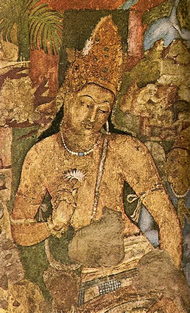 Wall Painting Of The Bodhisattva Padapani Ajanta Cave 1 Flickr