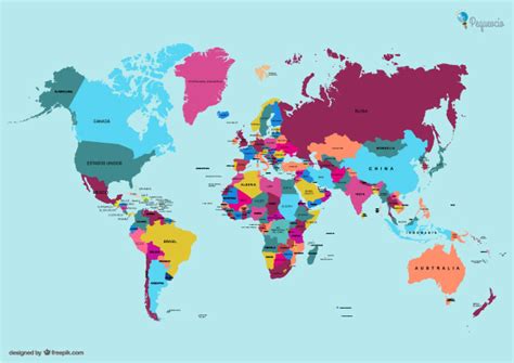 La forma en la que suele ser representado es con las fronteras. MAPAMUNDI, todos los mapas para imprimir y estudiar ...