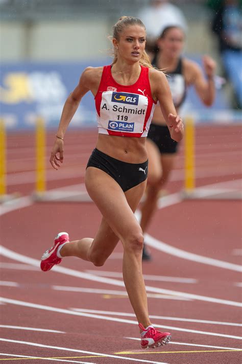 Alica Schmidt Sexy Legs While Running