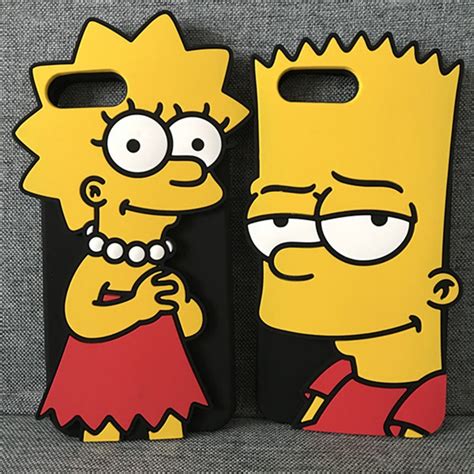 Bart Simpsons Cartoon Silicone Case Iphone 11 Pro Max 6 6s 7 8 Plus X