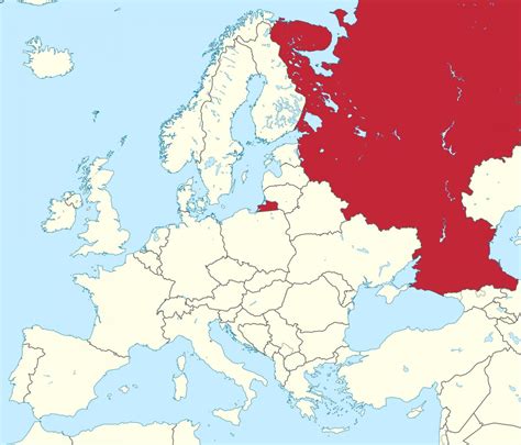 Russia On World Map Surrounding Countries And Location On Europe Map