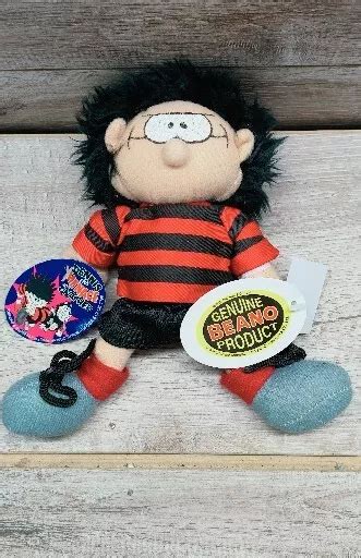 Vintage 1998 Dennis The Menace Soft Plush Toy The Beano Collectable