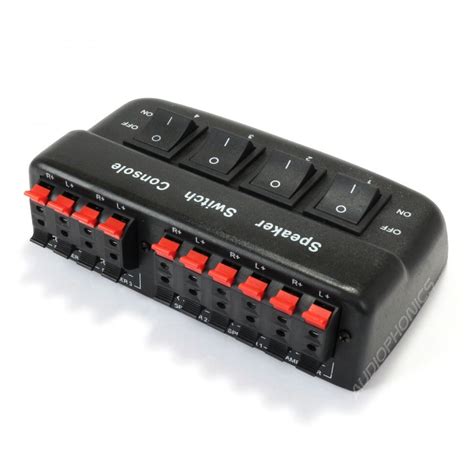 Speaker Switch Selector 4 Speakers To 1 Amplifier 200w Audiophonics