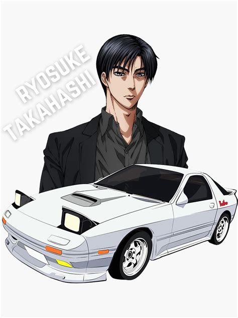 Ryosuke Takahashi Initial D Sticker By MOTOSHIFT Redbubble