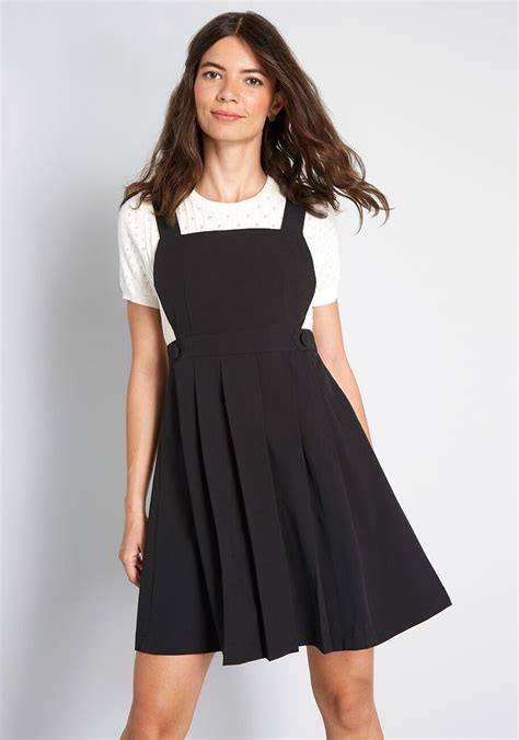 Modcloth Jumper Right In Black Modcloth Black Dress Outfits