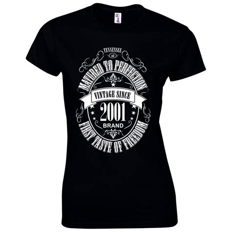 Women S 18th Birthday T Shirt Matured To Perfection 2001 Etsy
