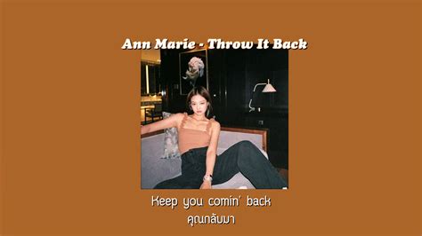 Thaisub Ann Marie Throw It Back Youtube