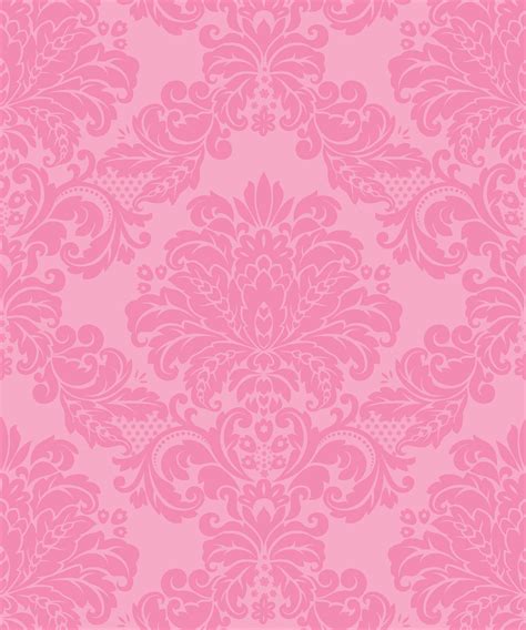 Pink And Grey Damask Wallpaper Seki Wallpaper