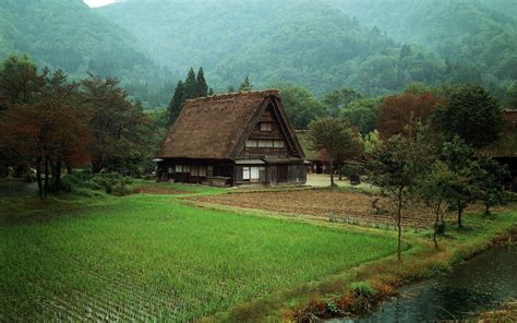 Wallpaper Landscape Mountains Hill Nature Village Farm Valley