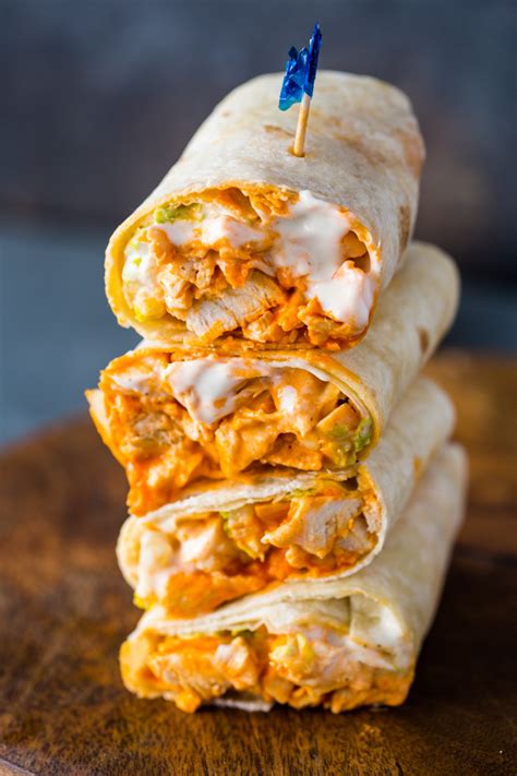 5 Minute Buffalo Chicken Wraps Gimme Delicious