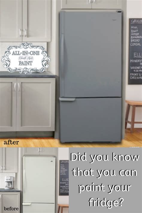 How To Paint Your Fridge Refrigerator Artofit