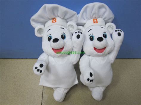 Bimbo White Chef Teddy Bear Stuffed Plush Toy Cute Customized Bear Mascot