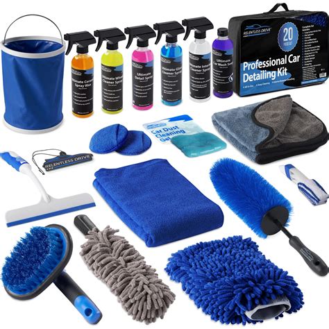 Buy Relentless Drive Car Wash Kit 20pc Car Detailing And Car Cleaning