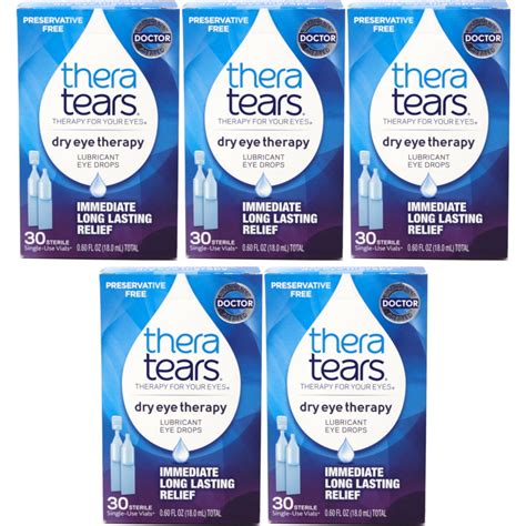 Pack Thera Tears Lubricant Eye Drops Each Walmart Com