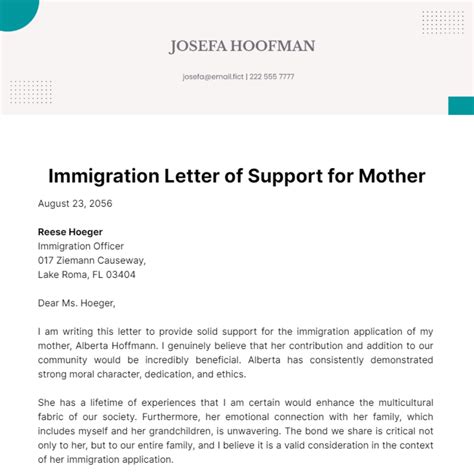 Free Immigration Letter Templates And Examples Edit Online And Download
