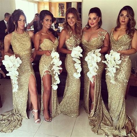 22 Glamorous Gold Bridesmaid Dresses Ideas You Cant Miss