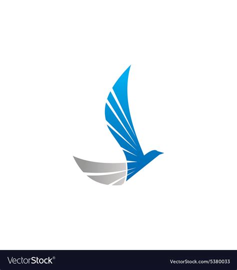 Abstract Wing Bird Eagle Fly Logo Royalty Free Vector Image