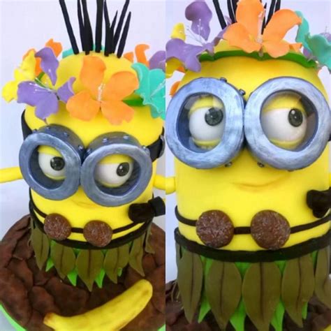 Hawaii Minion 3d Cake By Eve Cakes And More Minions Eve Hawaii